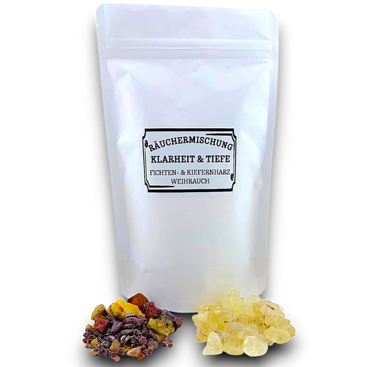 Räuchermischung GEBORGENHEIT & STILLE | Myrrhe, Fichten & Kiefern Baumharz