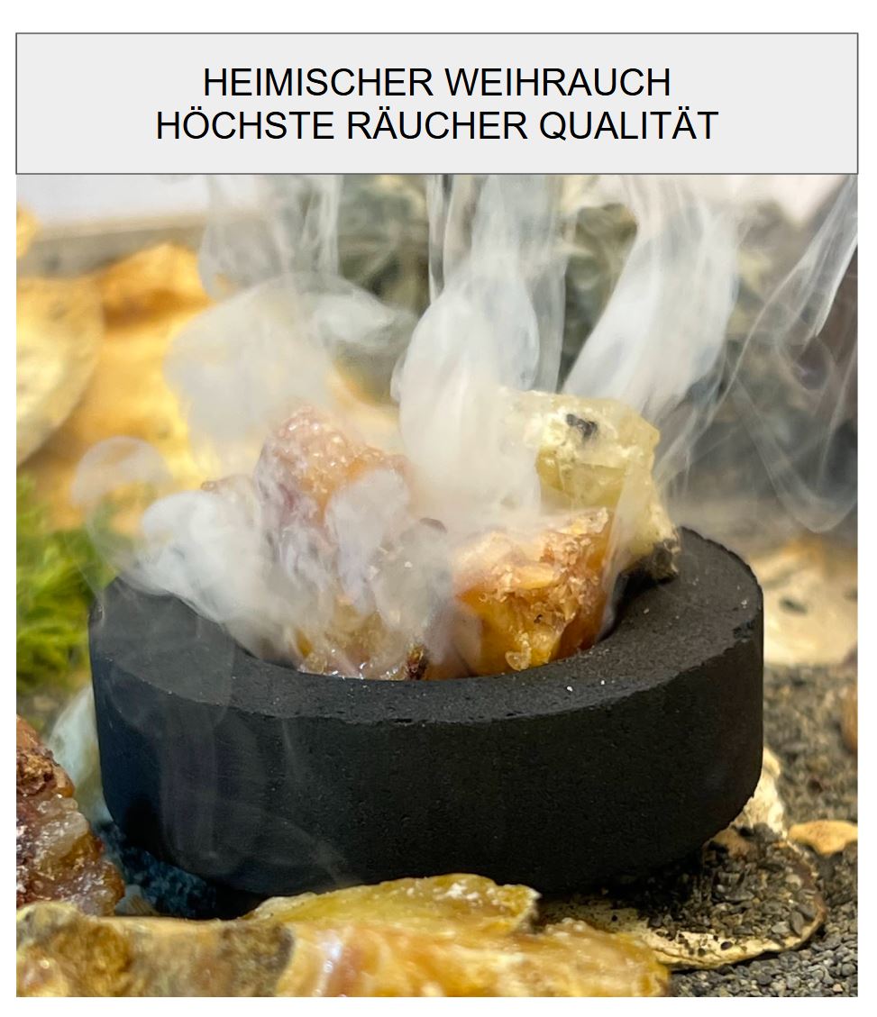 Räuchermischung KRAFT & KLARHEIT | Weihrauch, Myrrhe, Fichten und Kiefern Baumharz